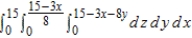 <strong>Set up a triple integral for the volume of the solid bounded by the coordinate planes and the plane given below. </strong> A) B) C) D) E)