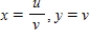 Use the following change of variables to evaluate the double integral . Round your answer to four decimal places. 