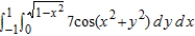 Evaluate the iterated integral by converting to polar coordinates. Round your answer to four decimal places.
