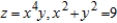 Use a double integral in polar coordinates to find the volume of the solid in the first octant bounded by the graphs of the equations given below.