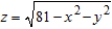 Use a double integral in polar coordinates to find the volume of the solid inside the hemisphere   but outside the cylinder   .