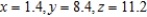 <strong>Find three positive numbers x, y, and z whose sum is 21 and the sum of the squares is a minimum.</strong> A) B) C) D) E)