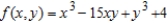 <strong>Examine the function for relative extrema and saddle points.</strong> A) saddle point: ; relative minimum: B) saddle point: ; relative minimum: C) relative minimum: ; relative maximum: D) relative minimum: ; relative maximum: E) saddle points: ,