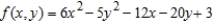 Examine the function for relative extrema and saddle points.