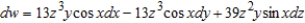 <strong>Find the total differential for the function .</strong> A) B) C) D) E)