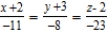 <strong>Find symmetric equations of the tangent line to the curve of intersection of the surfaces , at the point .</strong> A) B) C) D) E)