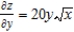 <strong>Find the partial derivative for the function . </strong> A) B) C) D) E) 