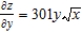 <strong>Find the partial derivative for the function . </strong> A) B) C) D) E) 