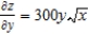 <strong>Find the partial derivative for the function . </strong> A) B) C) D) E) 