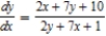 <strong>Differentiate implicitly to find . </strong> A) B) C) D) E) 