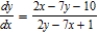 <strong>Differentiate implicitly to find . </strong> A) B) C) D) E) 