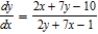 <strong>Differentiate implicitly to find . </strong> A) B) C) D) E) 