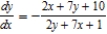 <strong>Differentiate implicitly to find . </strong> A) B) C) D) E) 