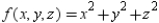 Use Lagrange multipliers to minimize the function subject to the following two constraints. Assume that x, y, and z are nonnegative.
