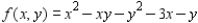 <strong>Examine the function for relative extrema and saddle points. </strong> A) relative minimum: B) relative minimum: C) relative maximum: D) saddle point: E) saddle point: