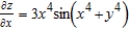 <strong>Find the partial derivative for the function . </strong> A) B) C) D) E) 