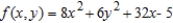 Find the absolute extrema of   on the region   .