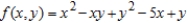 For find all values of x and y such that and simultaneously. 