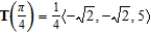 <strong>Find the unit tangent vector for the line tangent to the space curve at point .</strong> A) B) C) D) E)