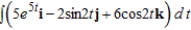 <strong>Find the indefinite integral below. Do not include an arbitrary constant vector.</strong> A) B) C) D) E)