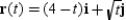 <strong>Sketch the curve represented by the vector-valued function and give the orientation of the curve.</strong> A) B) C) D) E)
