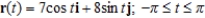 <strong>Represent the following curve by a vector-valued function. </strong> A) B) C) D) E)