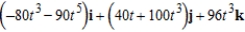 <strong>Use the properties of the derivative to find given the following vector-valued functions. </strong> A) B) C) D) E)