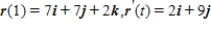 <strong>Find the vectors and for the following vector function. </strong> A) B) C) D) E) 