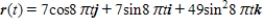 <strong>Find a vector-valued function, using the given parameter, to represent the intersection of the surfaces given below. Surfaces Parameter </strong> A) B) C) D) E) 