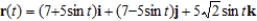 <strong>Find a vector-valued function, using the given parameter, to represent the intersection of the surfaces given below. Surfaces Parameter </strong> A) B) C) D) E)