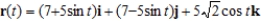 <strong>Find a vector-valued function, using the given parameter, to represent the intersection of the surfaces given below. Surfaces Parameter </strong> A) B) C) D) E)