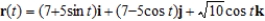 <strong>Find a vector-valued function, using the given parameter, to represent the intersection of the surfaces given below. Surfaces Parameter </strong> A) B) C) D) E)