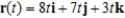 <strong>The position vector describes the path of an object moving in space. Find the speed of the object. </strong> A) B) 122 C) D) E) 18