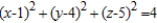 <strong>Complete the square to write the following equation in the standard form for a sphere. </strong> A) B) C) D) E)