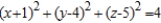 <strong>Complete the square to write the following equation in the standard form for a sphere. </strong> A) B) C) D) E)