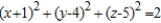 <strong>Complete the square to write the following equation in the standard form for a sphere. </strong> A) B) C) D) E)