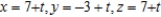 <strong>Find a set of parametric equations of the line that passes through the point and is parallel to the xy-plane and yz-plane.</strong> A) B) C) D) E)