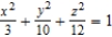 <strong>Identify the following quadric surface. </strong> A) hyperboloid of one sheet B) elliptic cone C) hyperboloid of two sheets D) elliptic paraboloid E) ellipsoid