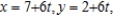 <strong>Find the set of parametric equations of the line through the point that is parallel to the line and . </strong> A) B) C) D) E)