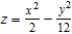 <strong>Identify the following quadric surface. </strong> A) hyperboloid of one sheet B) elliptic cone C) elliptic paraboloid D) hyperboloid of two sheets E) hyperbolic paraboloid