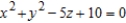 <strong>The top of a rubber bushing designed to absorb vibrations in an automobile is the surface of revolution generated by revolving the curve in the yz-plane about the z-axis. Find an equation for the surface of revolution.</strong> A) B) C) D) E)