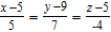 <strong>Find a set of symmetric equations of the line through the points and .</strong> A) B) C) D) E)