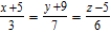 <strong>Find a set of symmetric equations of the line through the points and .</strong> A) B) C) D) E)