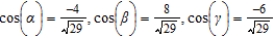 <strong>Find the direction cosines of the vector u given below. </strong> A) B) C) D) E)