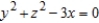 <strong>Given the equation of a surface of revolution , find the equation of its generating curve in the xy-plane rotating about the x-axis.</strong> A) B) C) D) E)