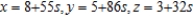 <strong>Find a set of parametric equations of the line through the point parallel to the vector .</strong> A) B) C) D) E)