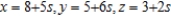 <strong>Find a set of parametric equations of the line through the point parallel to the vector .</strong> A) B) C) D) E)