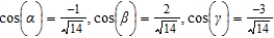 <strong>Find the direction cosines of the vector u given below. </strong> A) B) C) D) E)