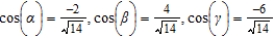 <strong>Find the direction cosines of the vector u given below. </strong> A) B) C) D) E)