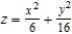 <strong>Identify the following quadric surface. </strong> A) elliptic paraboloid B) elliptic cone C) hyperboloid of two sheets D) hyperboloid of one sheet E) ellipsoid